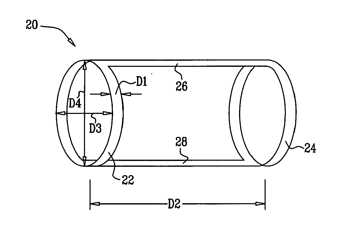 Elliptical element for blood pressure reduction