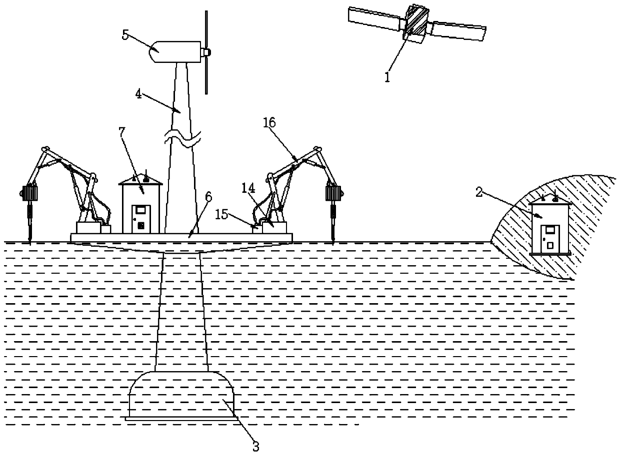 Device for measuring seawater salinity in regional range