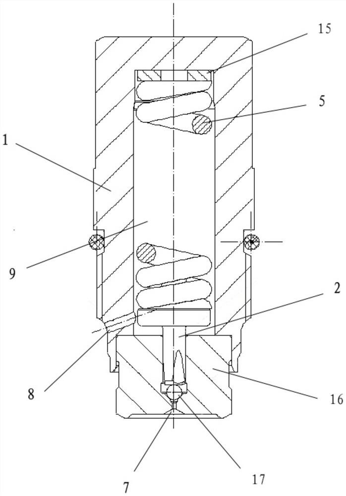 Pressure-adjustable high-pressure limiting valve for common rail