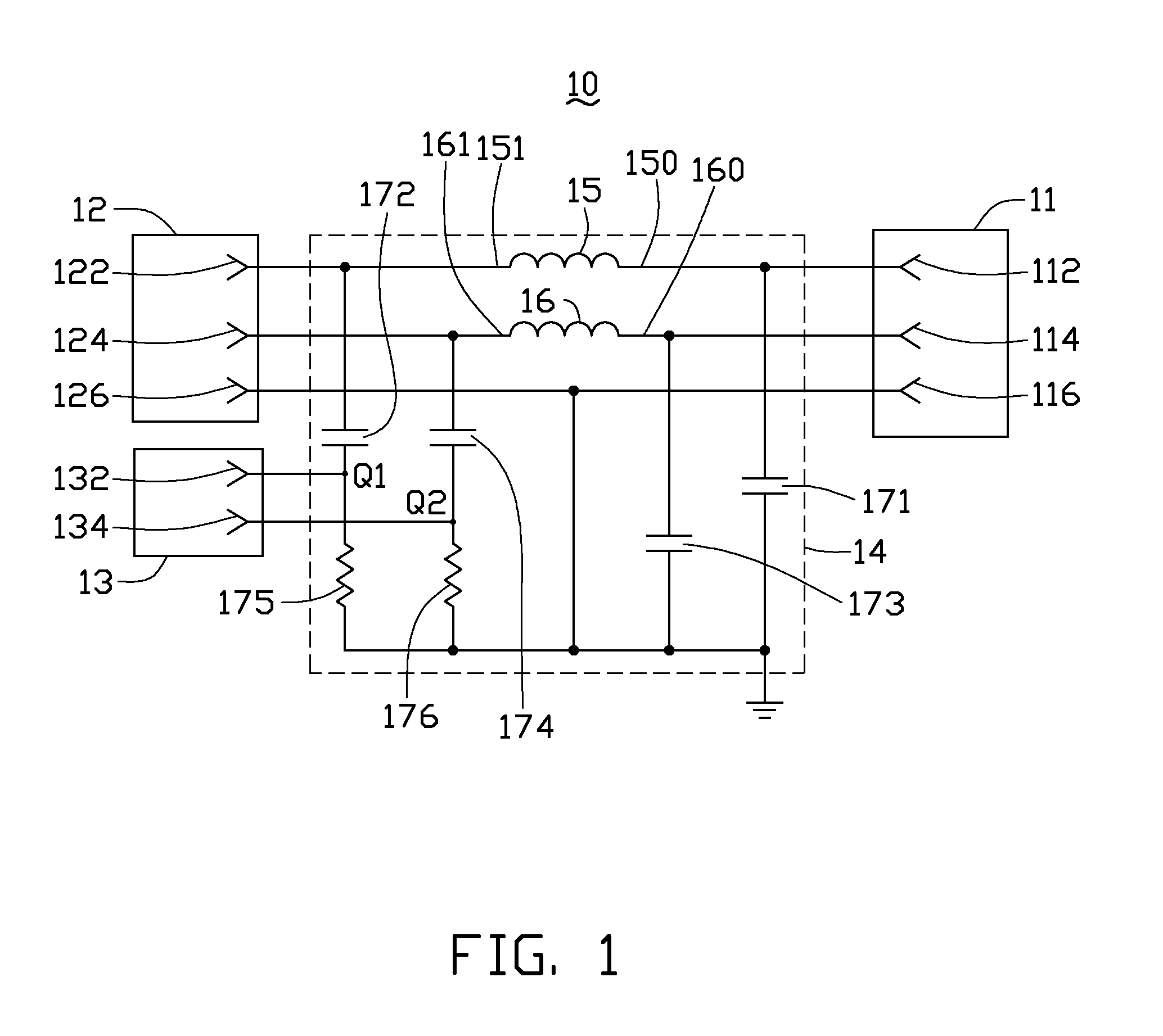 Line impedance stabilization network