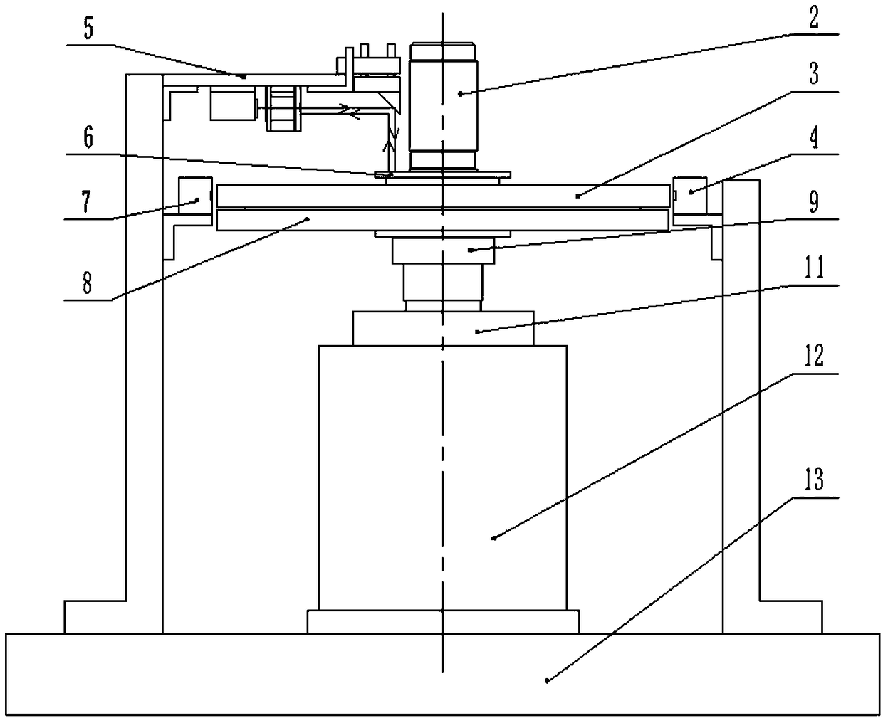 Device and method for measuring main shaft rotation error by using circular gratings and autocollimators