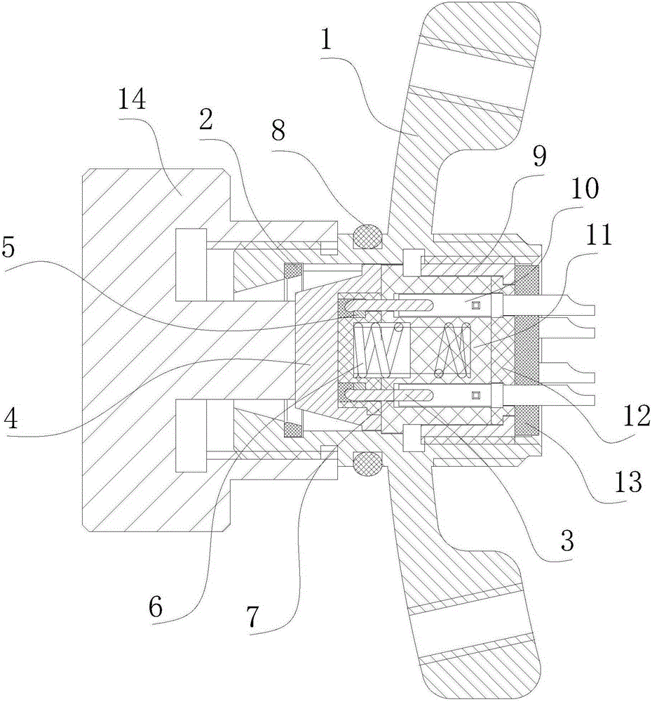 A short-circuit protection connector with electromagnetic shielding function