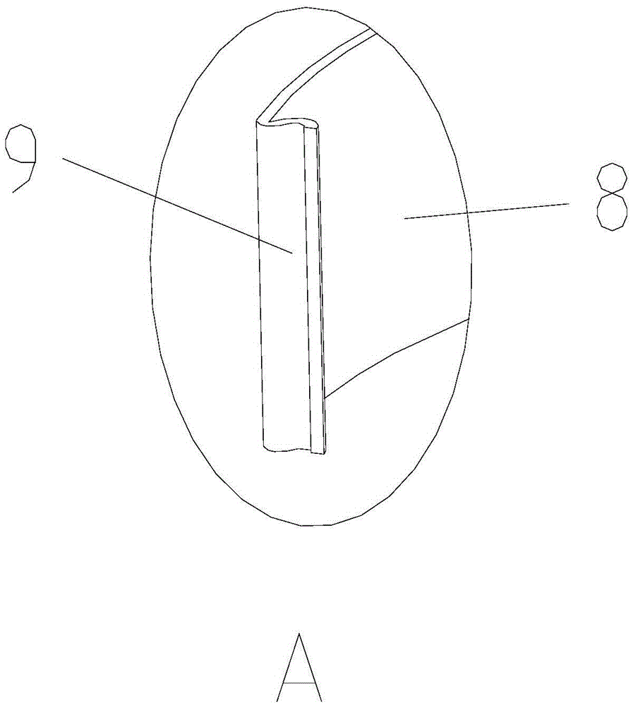 Automobile headlamp optical lens support structure