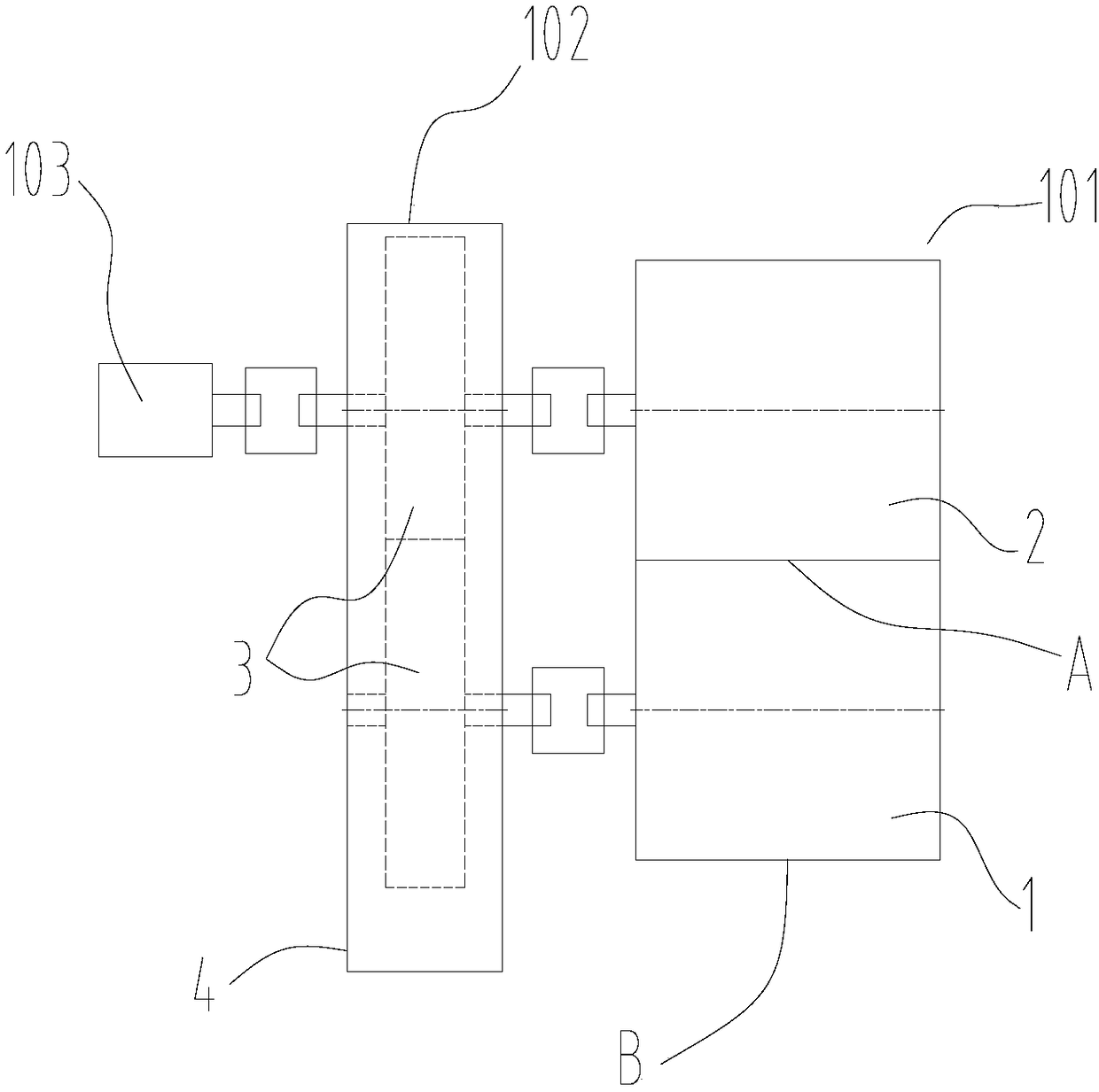 A variable speed cutter device for absorbent articles