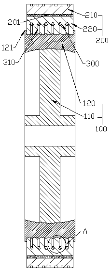 Solid plastic rubber wheel and manufacturing process thereof