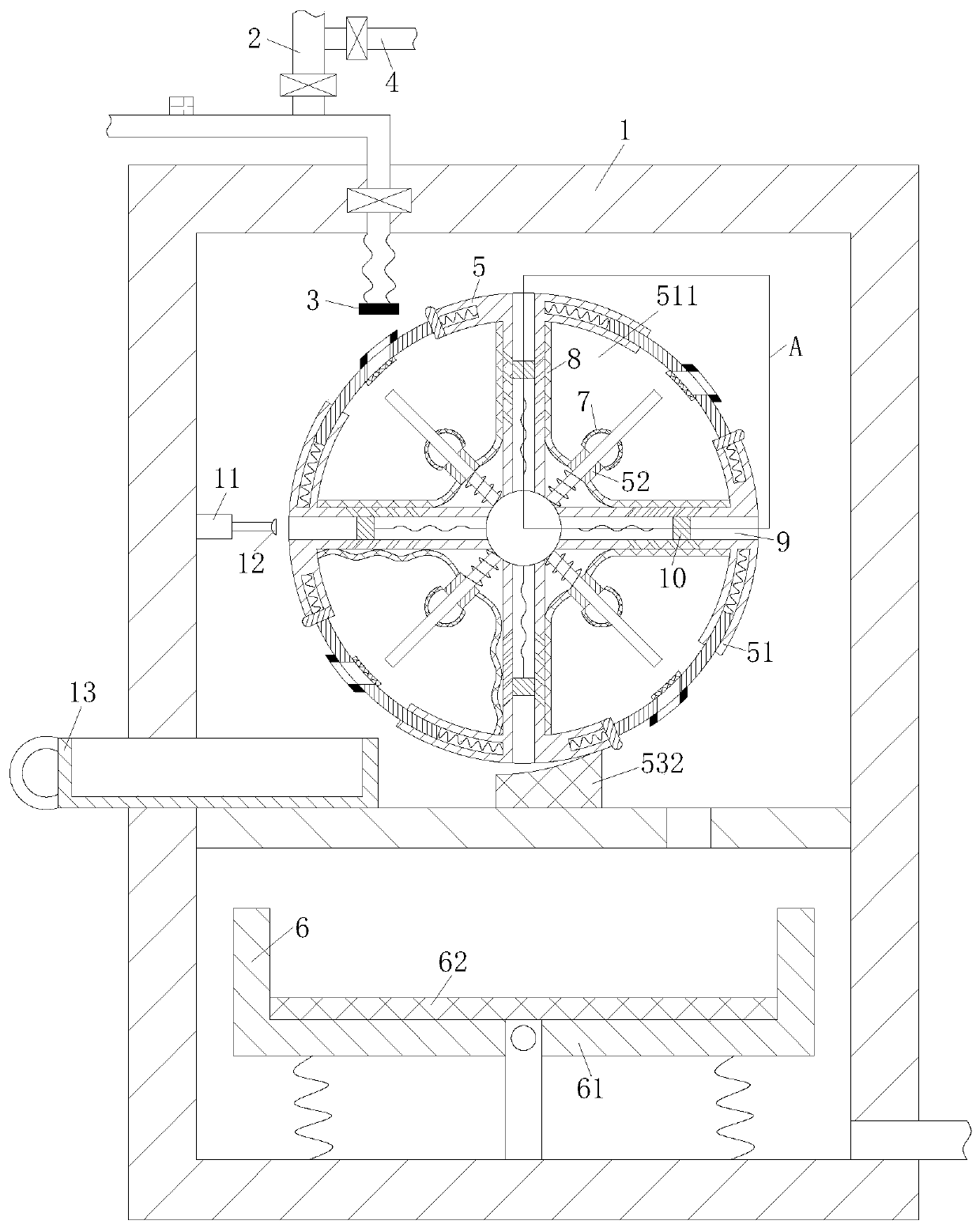 Intelligent purification device for nickel plating wastewater