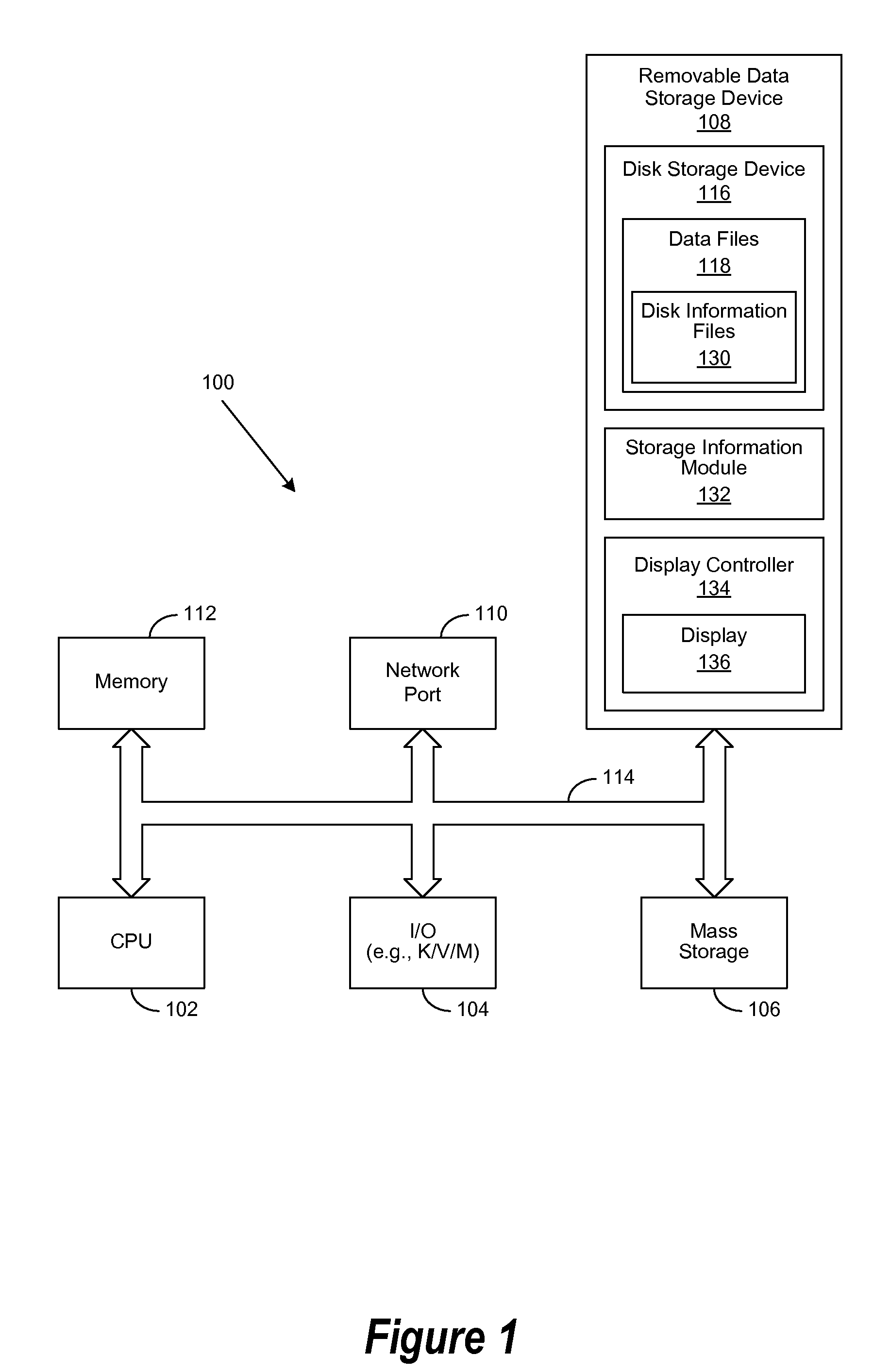 Removable hard disk with display information