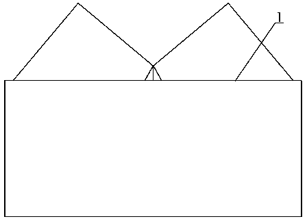 Three-dimensional flaky folding low-pressure mask