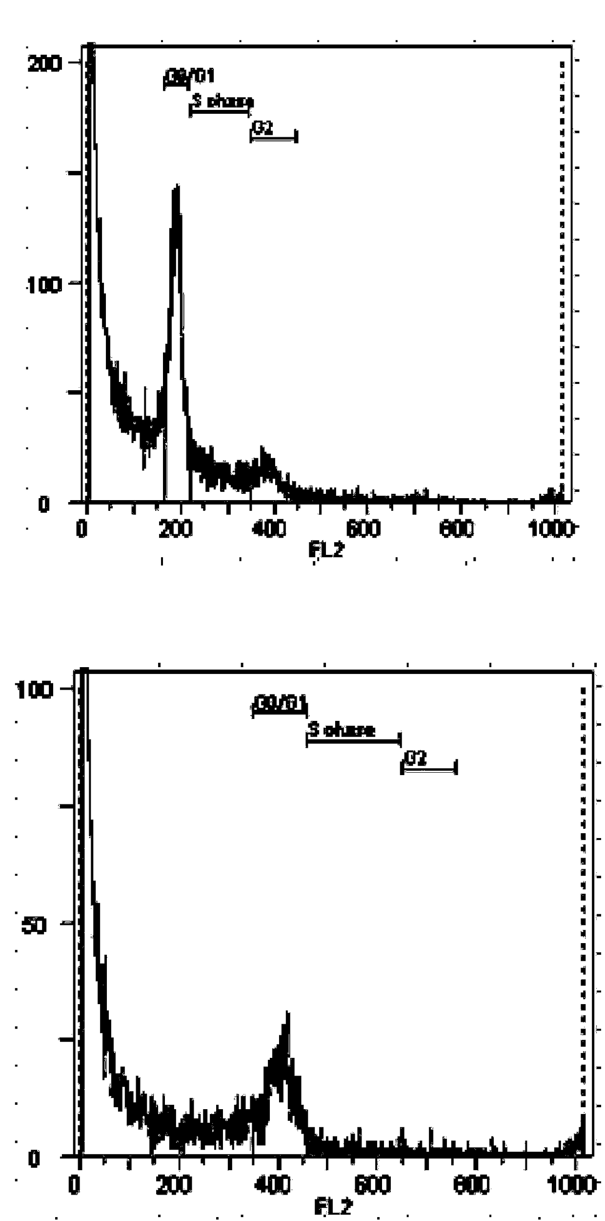 Strawberry chromosome doubling method and rapid identification method for used ploidy