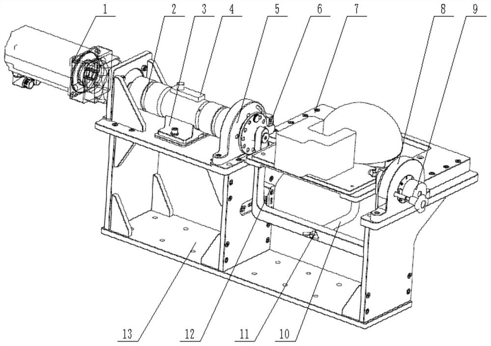 A loading test device for electric retractable mechanism of aircraft lighting