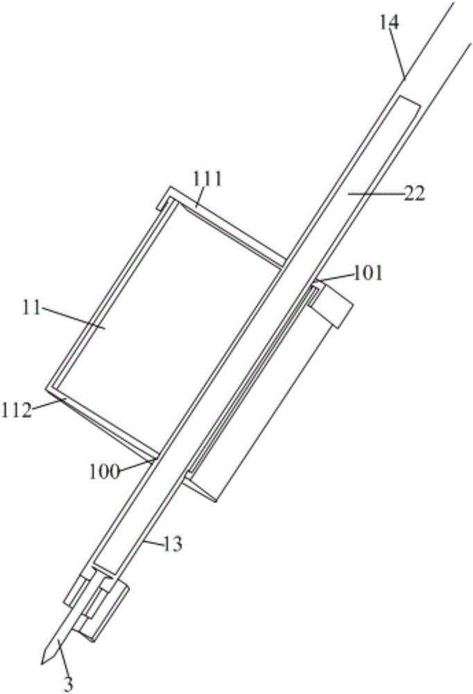 Probe replacement device and method and test device