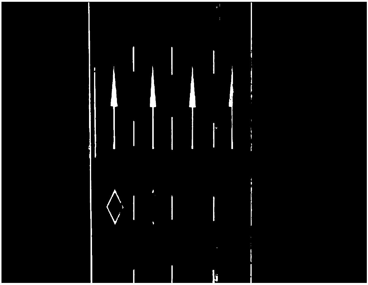 Road mark line damage detection method based on unmanned aerial vehicle shot road images