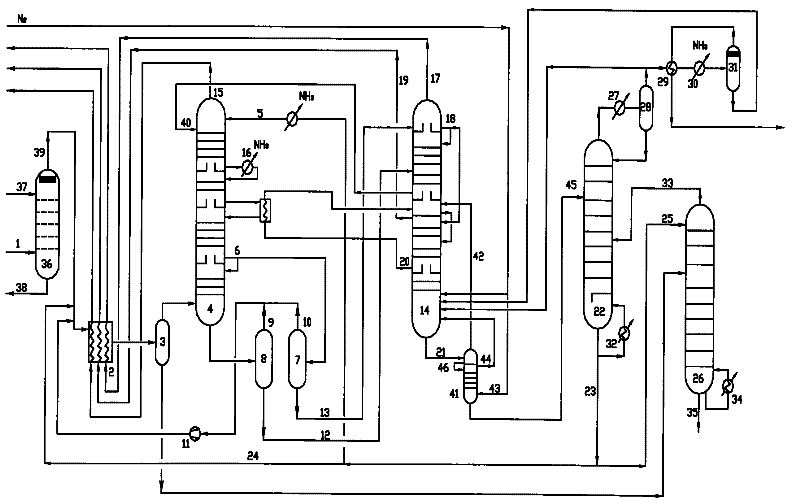 Process for removing acid gas with low-temperature methanol solution