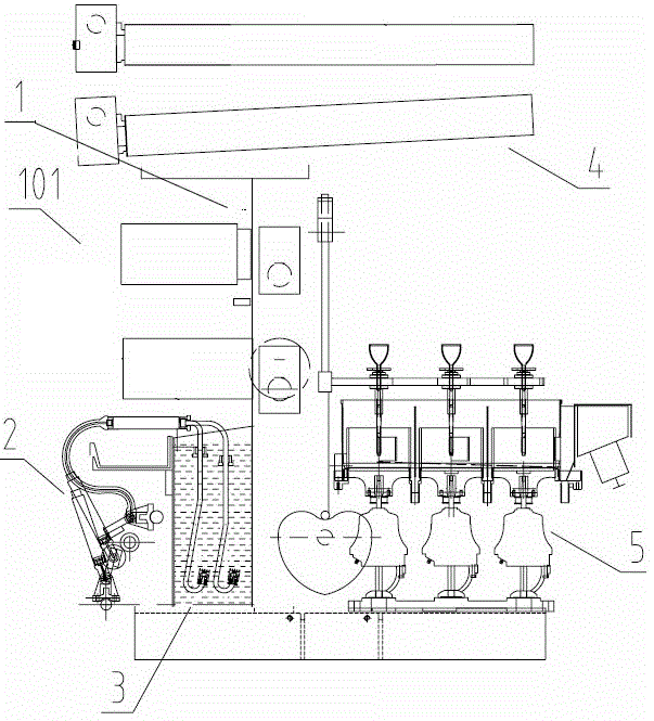 Suitable for spinning process of spinning machine with external winding device