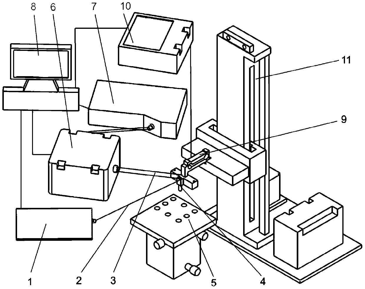 System and method for detecting optical characteristics of fruit pulp tissue with integrated optical fiber probe