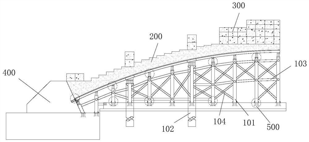 Preloading Method of Curved Surface Support