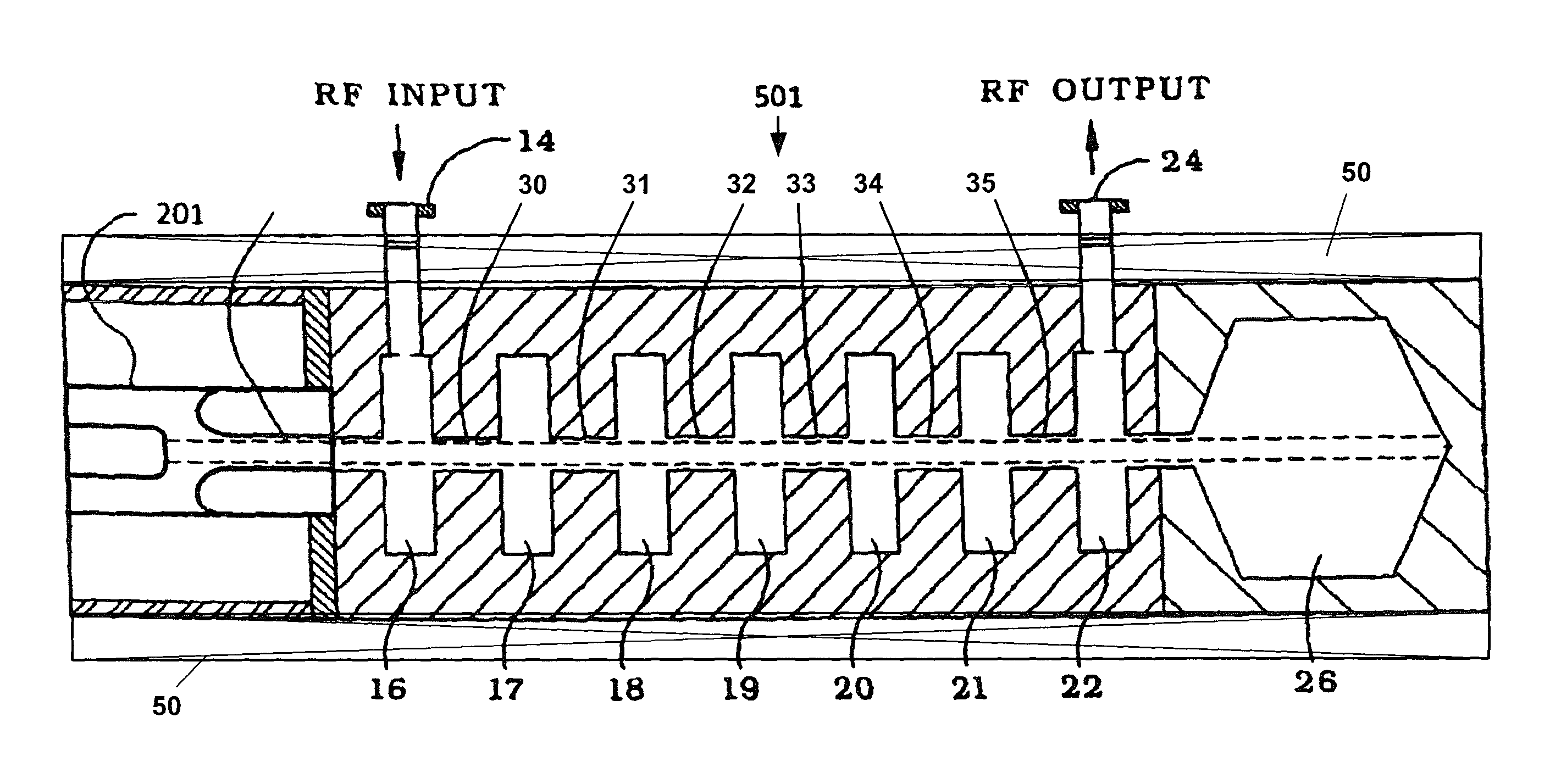 Hollow beam electron gun for use in a klystron