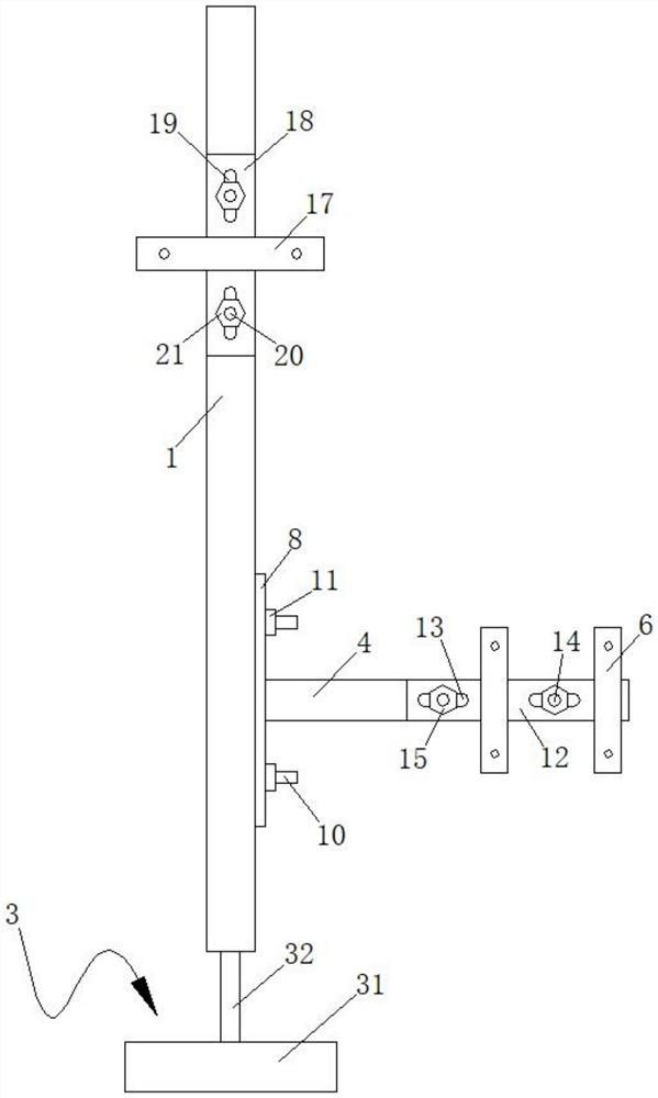 Precise fixing device for embedded box of residential building wall