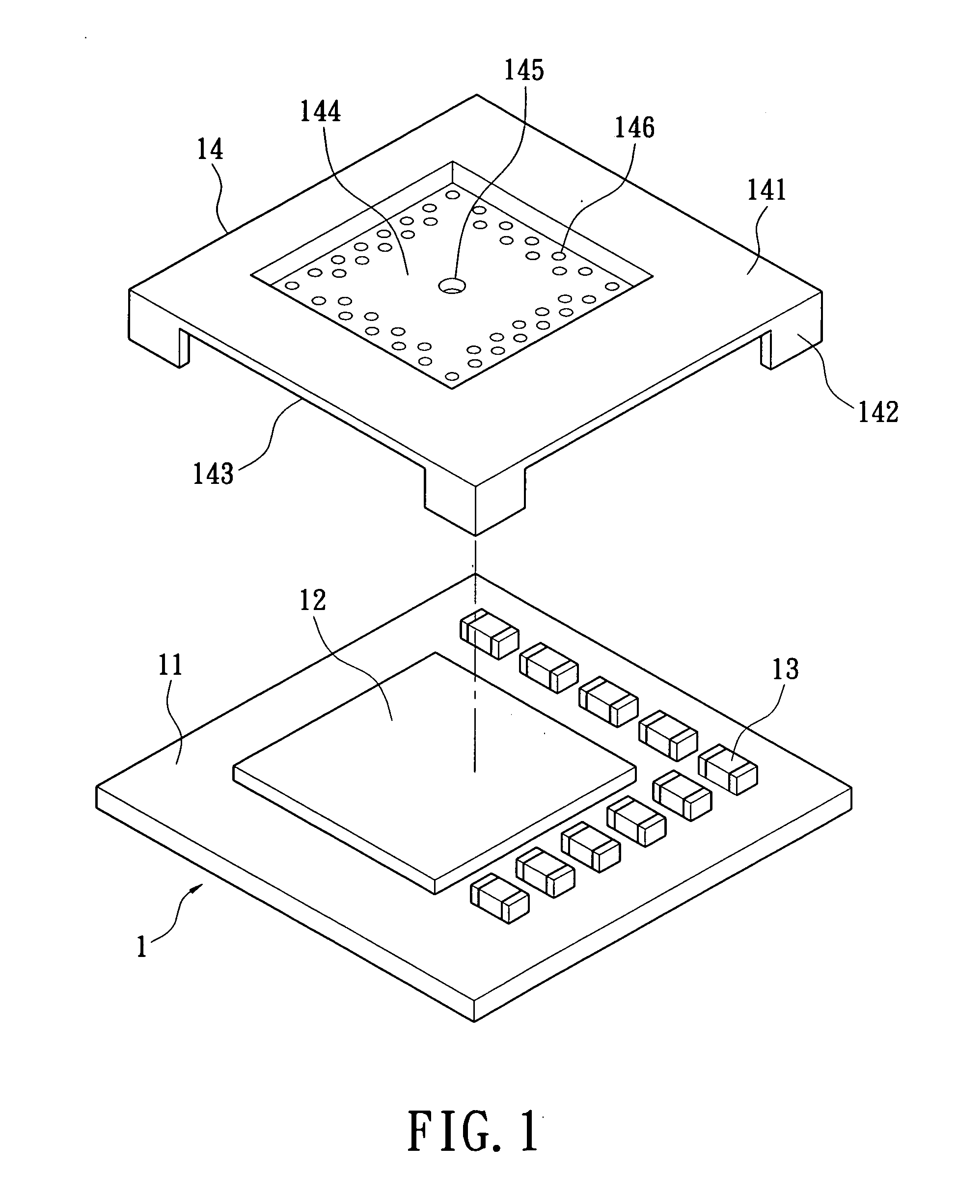 Metallic cover of miniaturization module