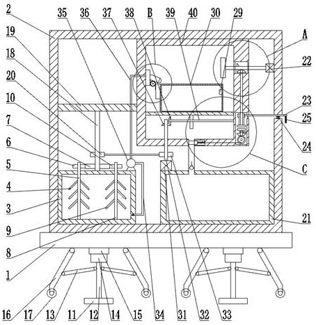 A medical instrument disinfection device