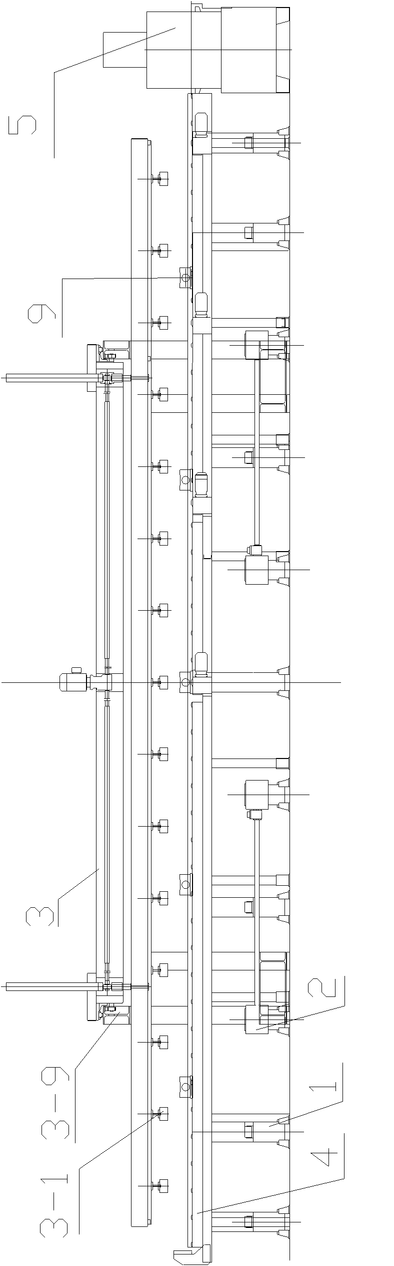 Full-automatic loading and unloading device for large vehicle longitudinal beam hydraulic machine