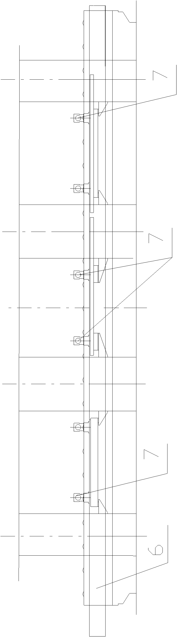 Full-automatic loading and unloading device for large vehicle longitudinal beam hydraulic machine