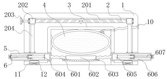 Puncture part pressing device used after cerebrovascular interventional operation