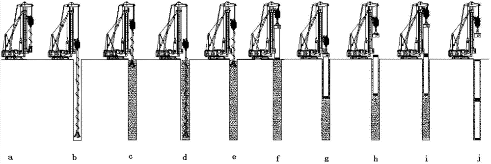 Method for planting prestressed pipe pile at one step