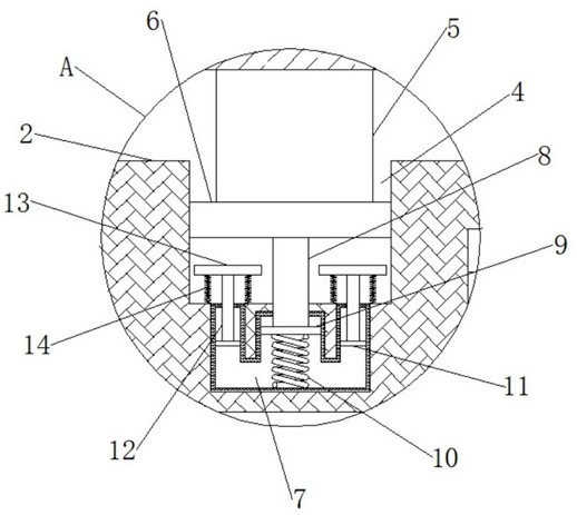 Shock absorption and heat dissipation electric power cabinet for electric power engineering