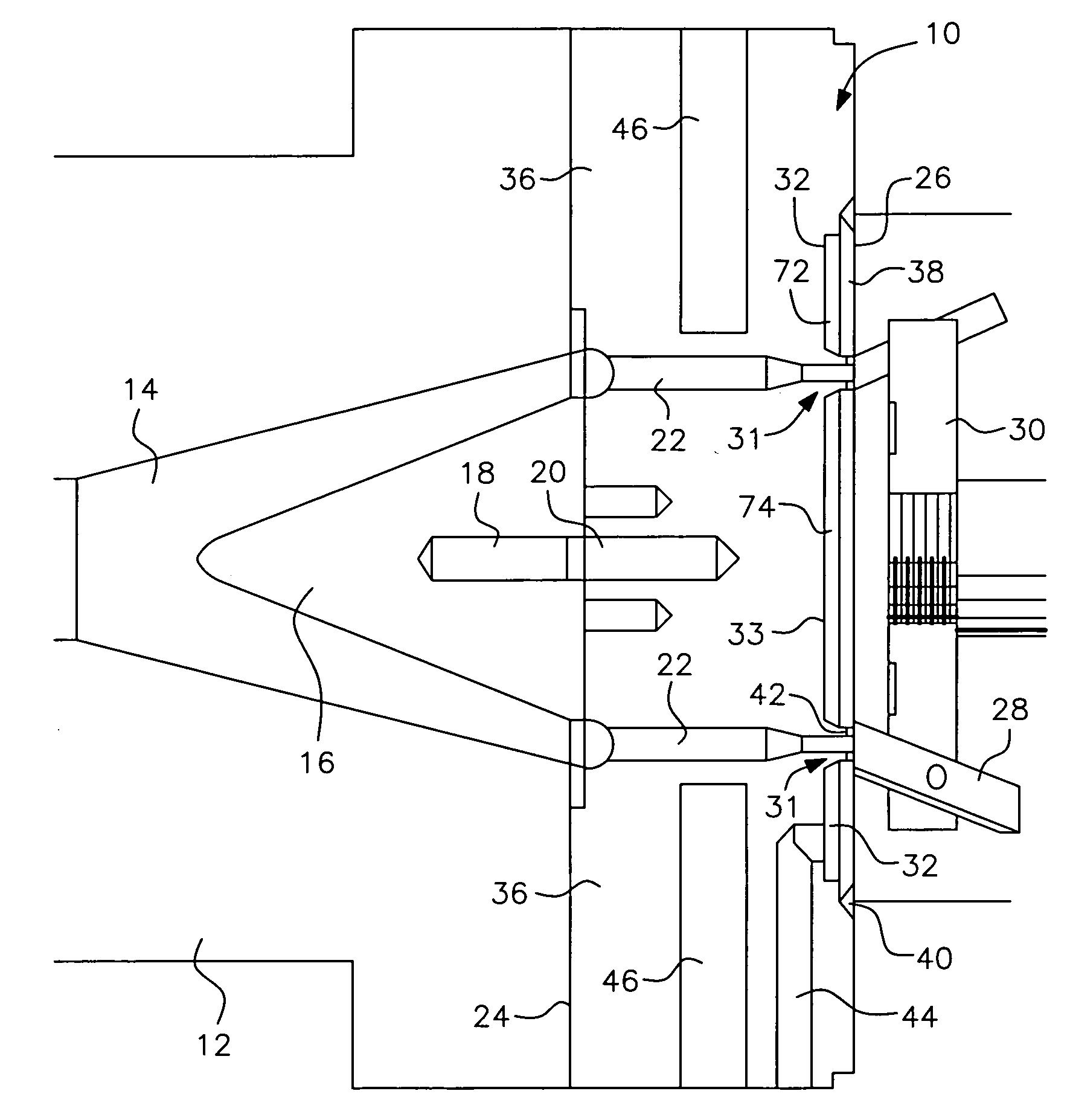 Thermally insulated die plate assembly for underwater pelletizing and the like