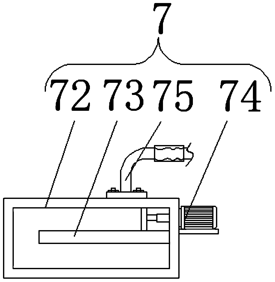 Deep hole device used for electronic lock machining