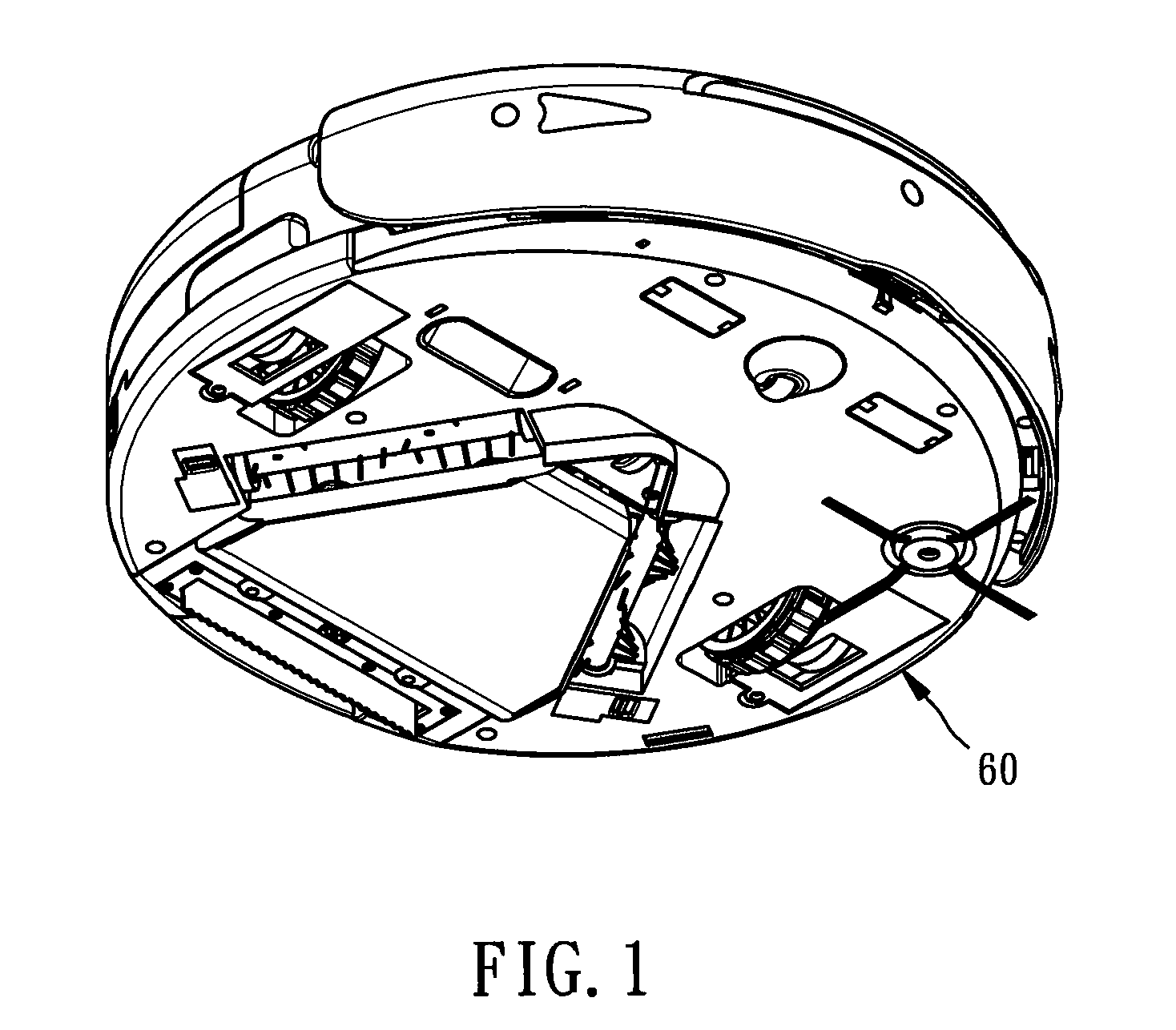 Mobile robotic vacuum cleaner with a detachable electrical fan