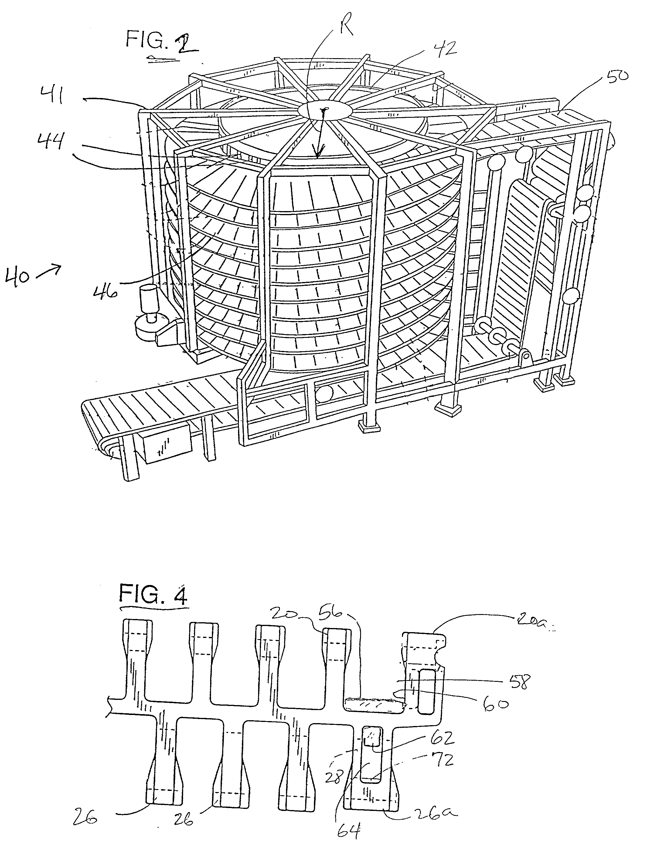 Method for radius limit adjustment on radius conveyor belts