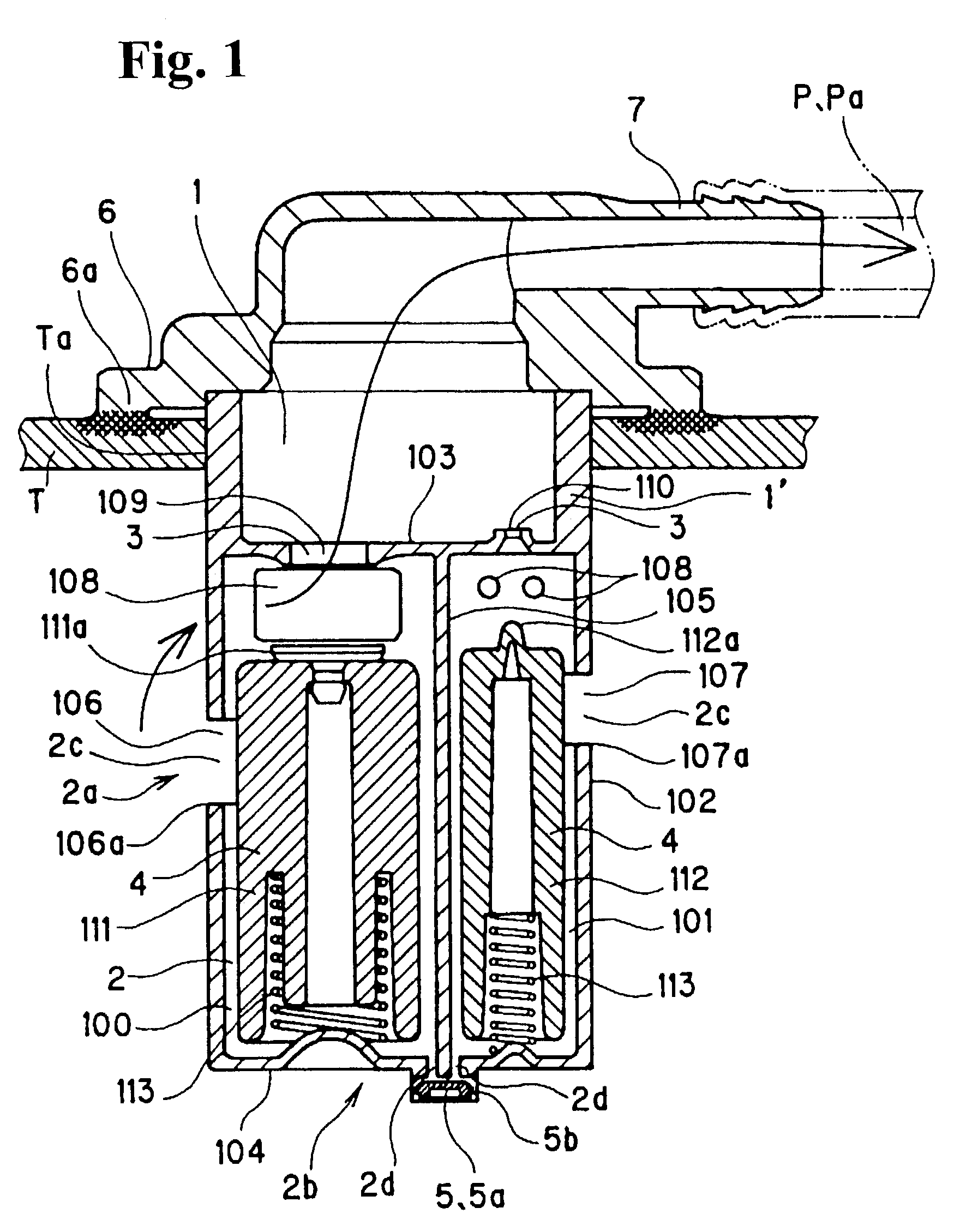 Over-fueling prevention valve