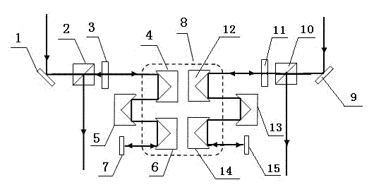 Time-domain-pump-probe optical delay scanning device and method