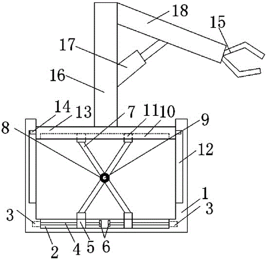 Mechanical arm with base with lifting function