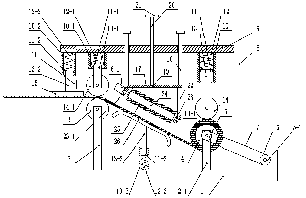 Winding device for shell fabric processing