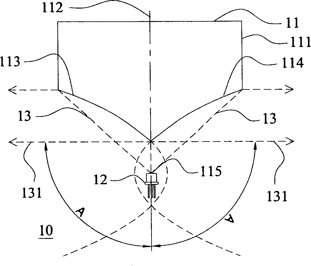 Conical reflecting mirror and device using same