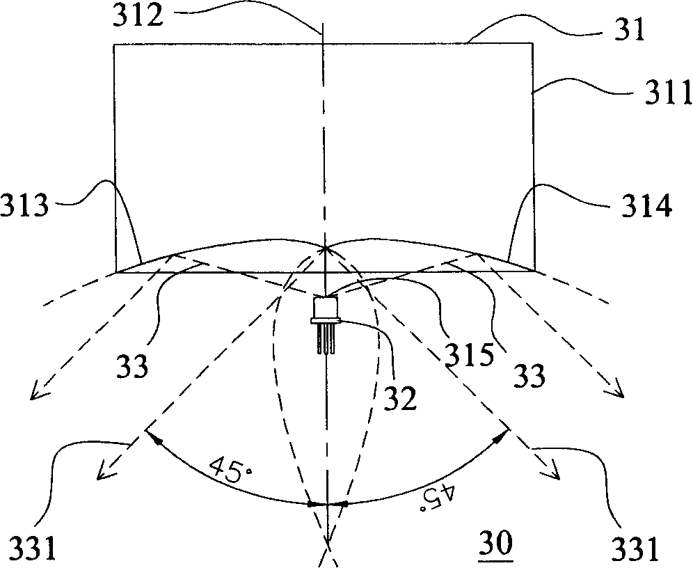 Conical reflecting mirror and device using same