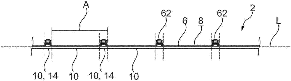 Method for producing an electrical line, tool mould for such a method, and line