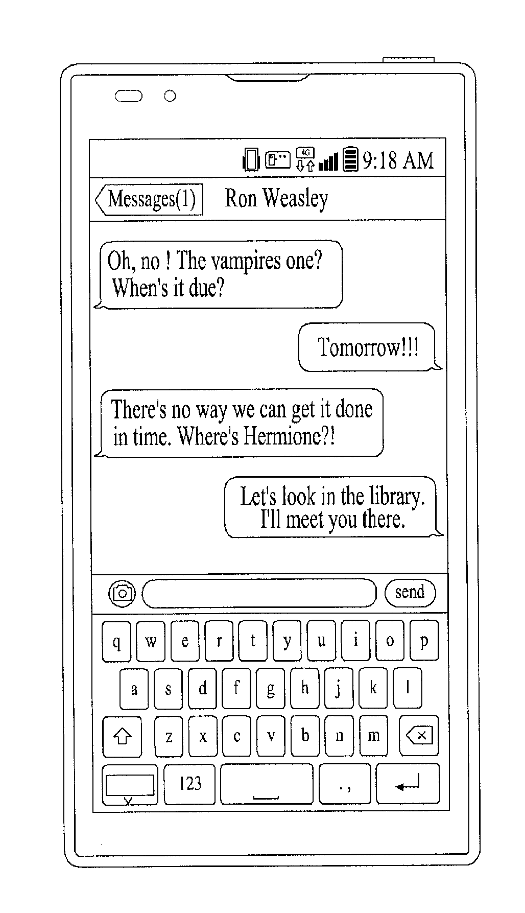 Digital device for providing text messaging service and method for controlling the same