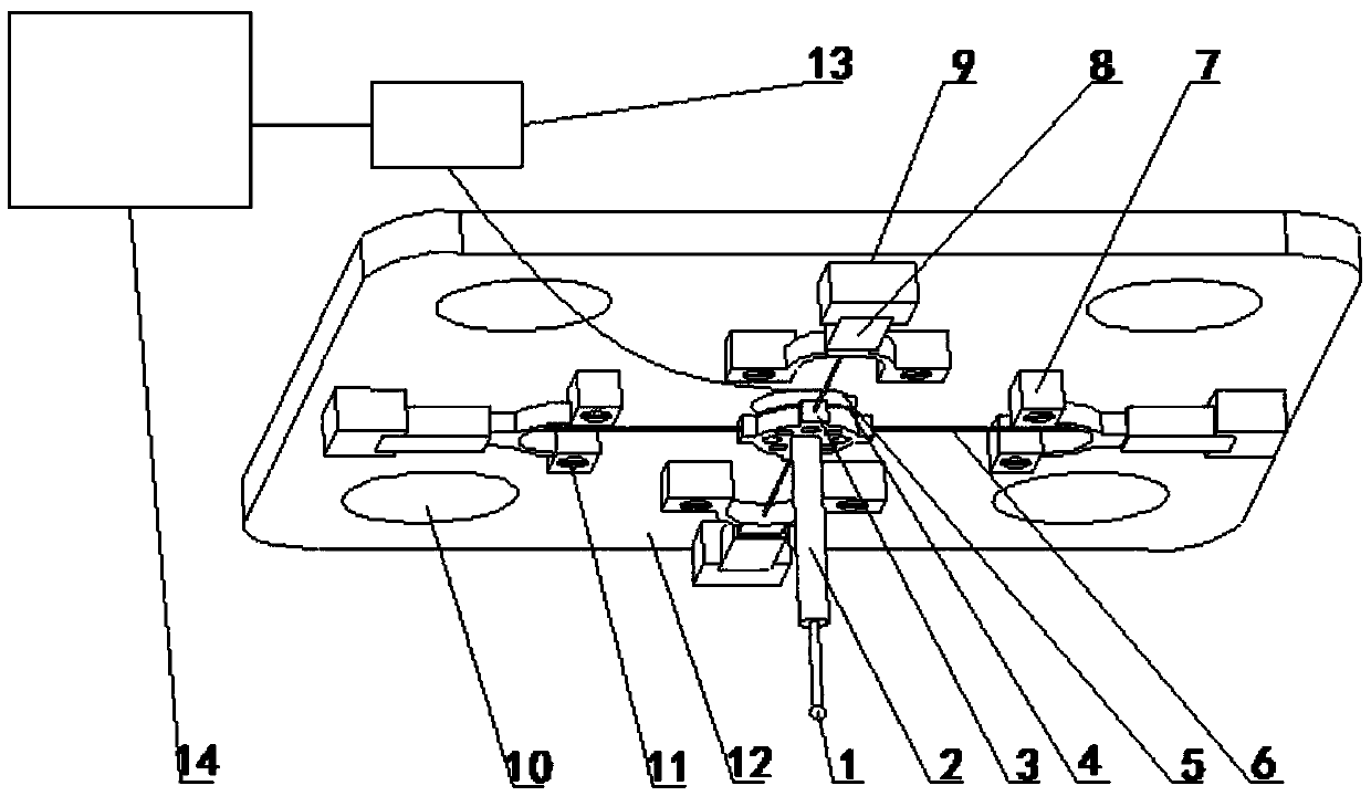 Suspension wire variable stiffness micro-nano probe