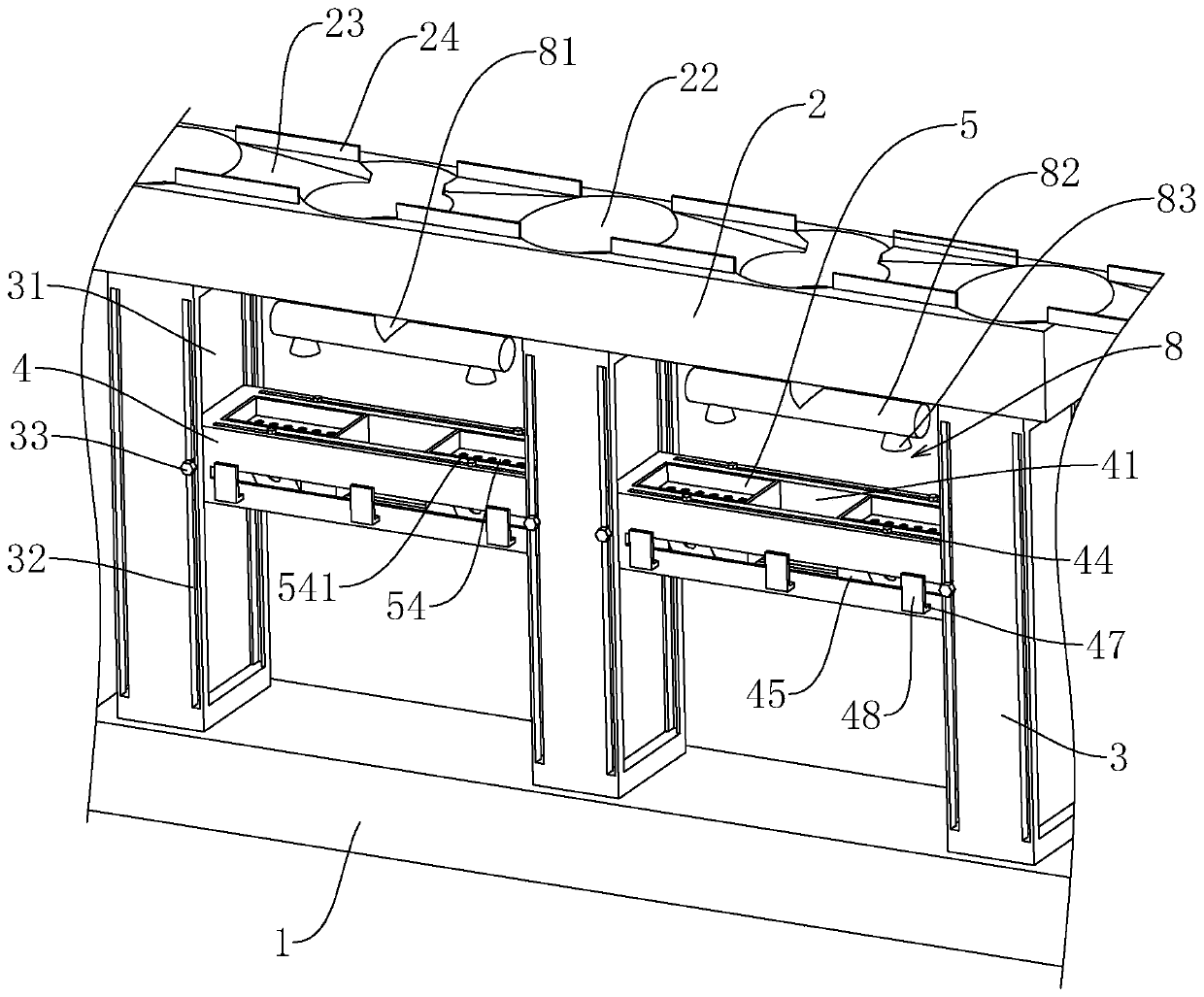 Greening barrier device for bridge