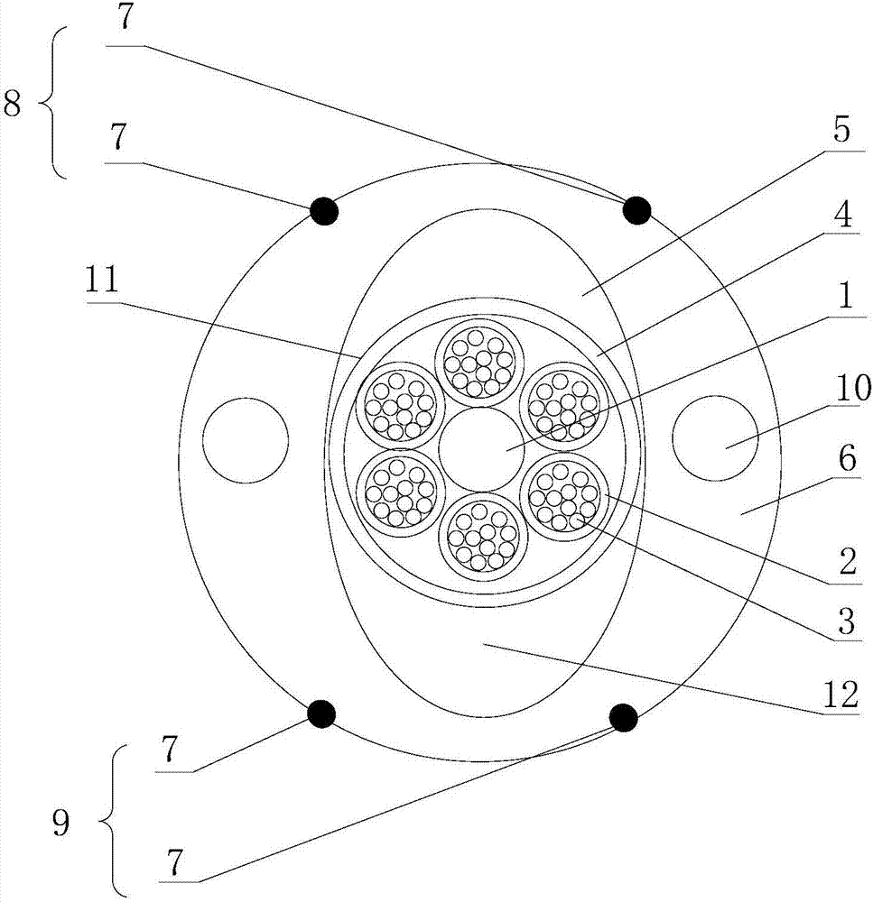 Optical cable facilitating window opening and manufacturing method thereof