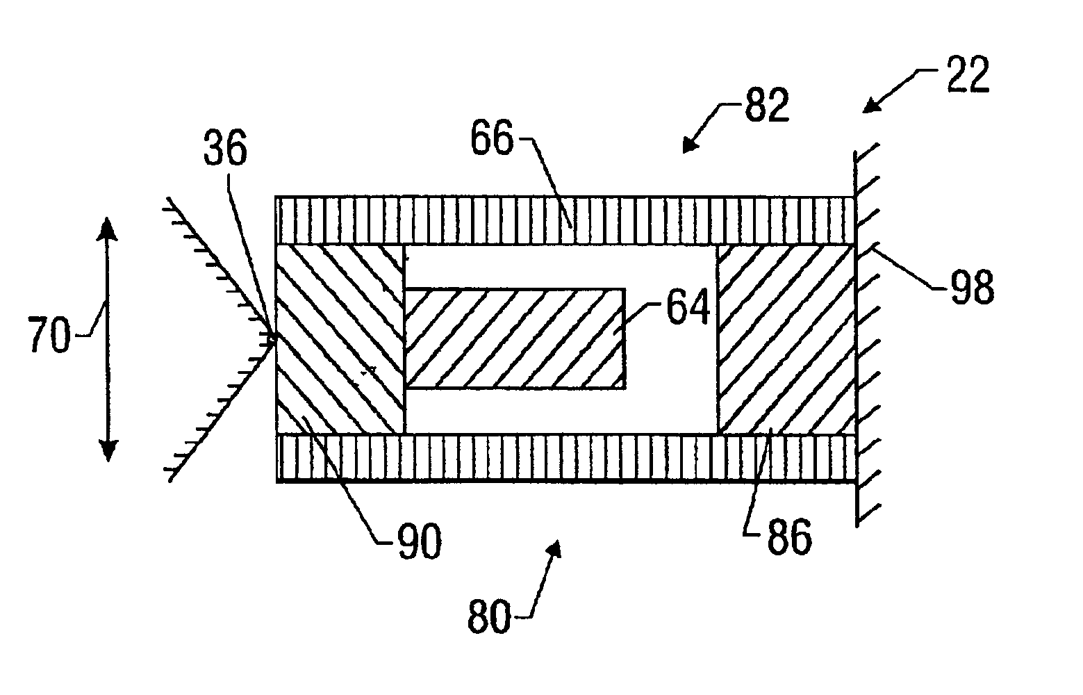 Highly sensitive cross axis accelerometer