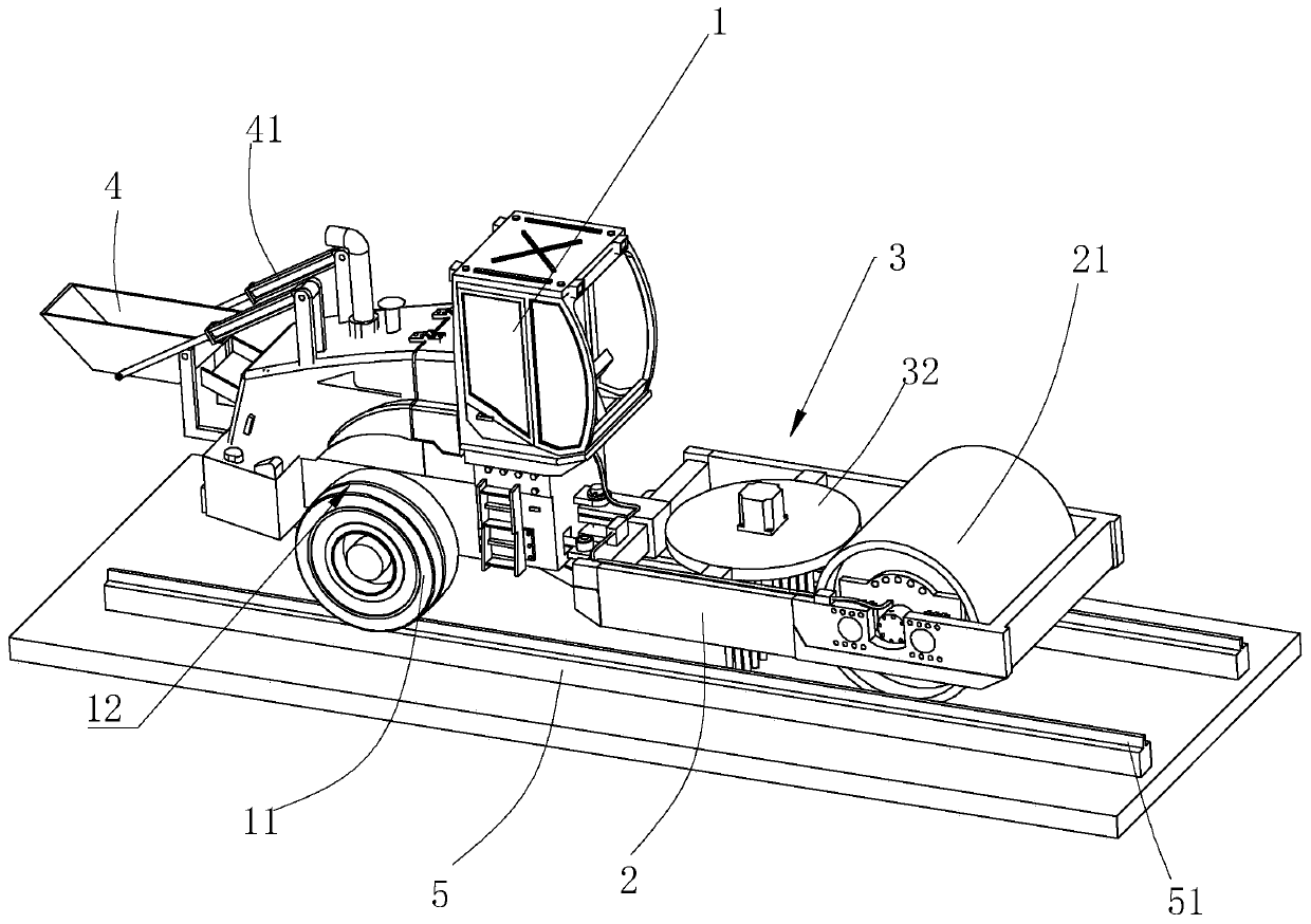 A municipal road construction device and a construction method