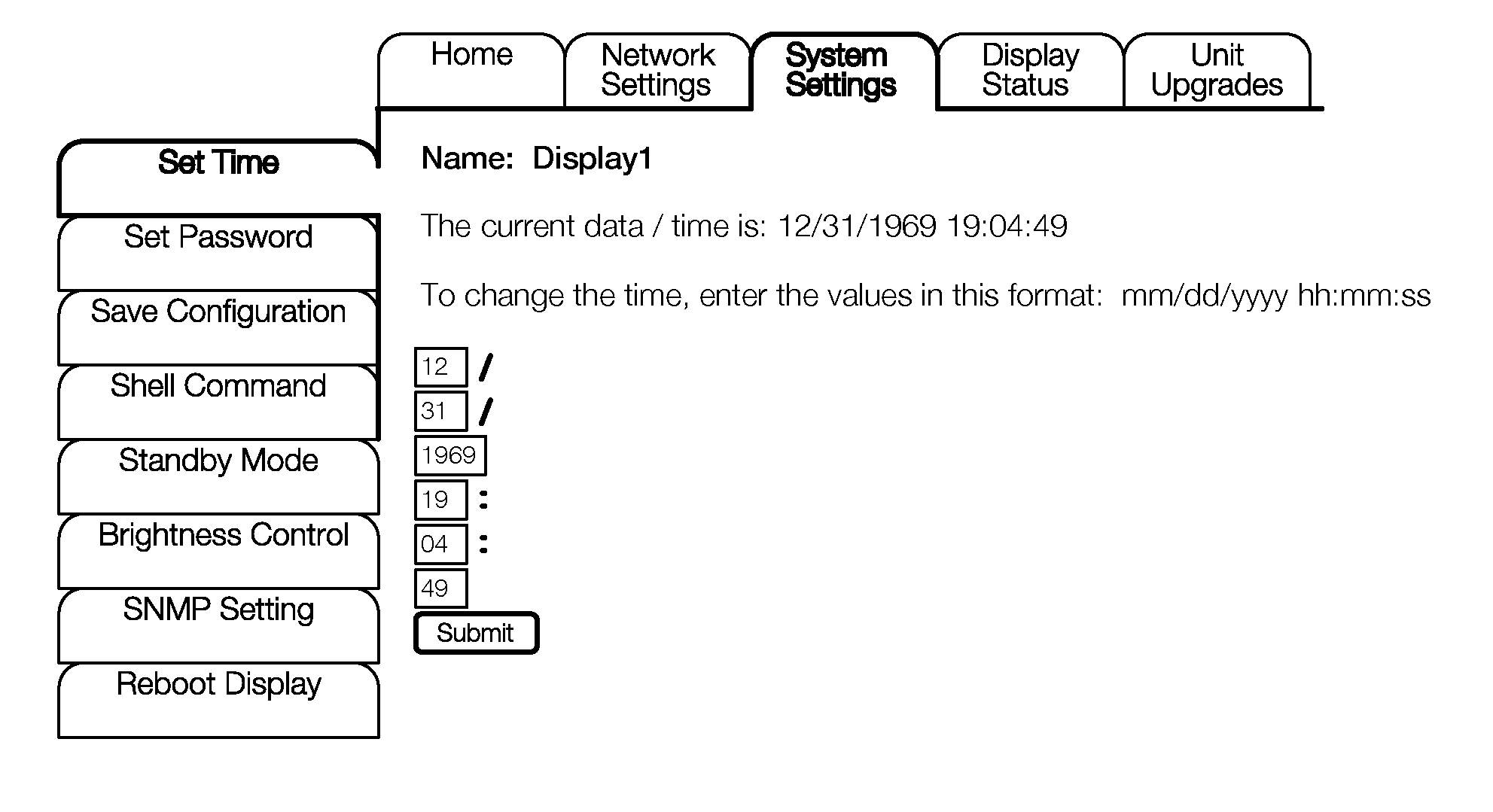 System and Method for Remotely Monitoring the Operating Life of Electronic Displays