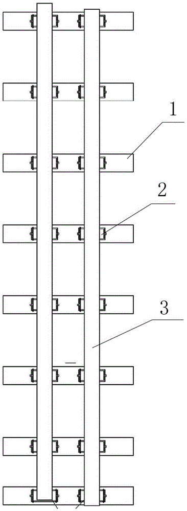 Shuffling device and transferring method for turnout switch rails and stock rail assemblies on bridge