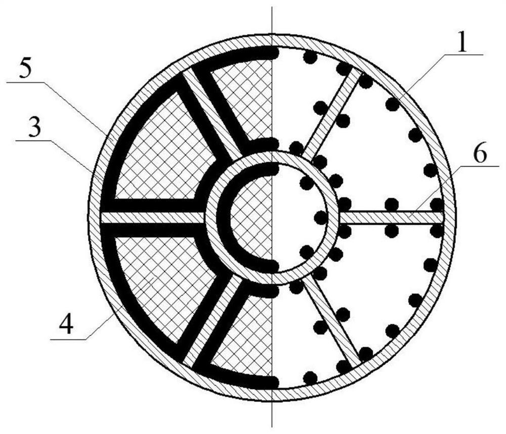 A device for improving the stability of floating water seal and negative pressure sinking of cylindrical foundation