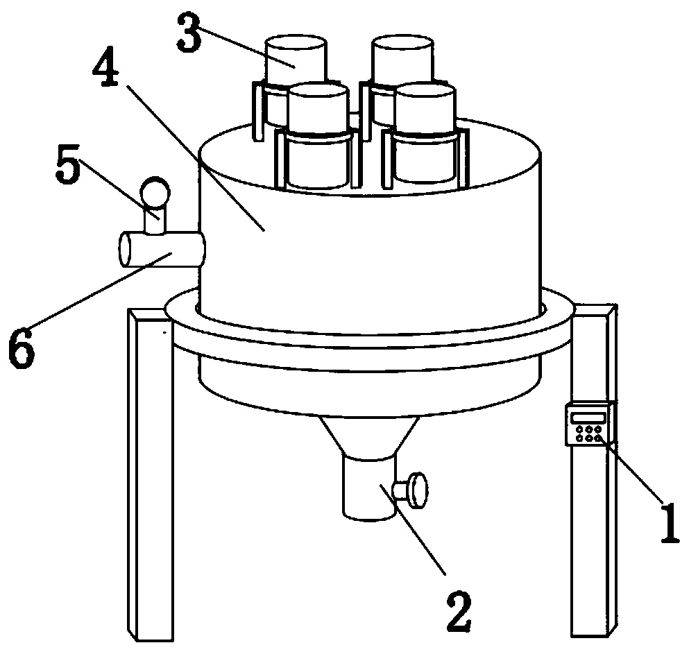 Intelligent concrete additive burdening device